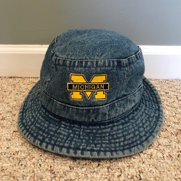 University Of Michigan Denim Bucket Hat 